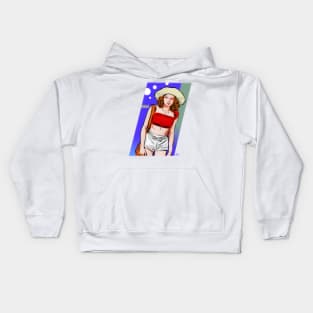 Jodie Foster - An illustration by Paul Cemmick Kids Hoodie